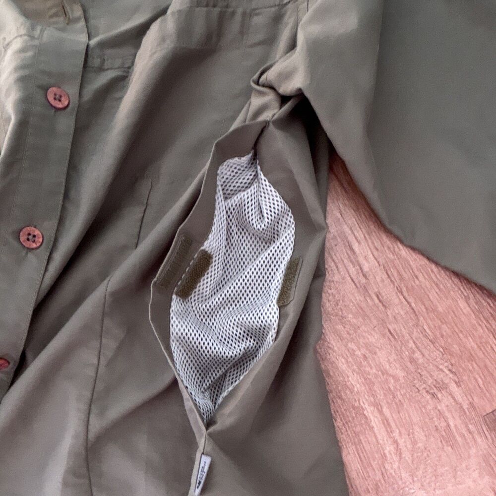 The North Face Women’s Green Breathable Button-Up Shirt Long Sleeve XS/TP - Picture 15 of 16